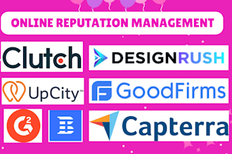 clutch goodfirms gmb sortlist management designrush upcity g2 online reputation