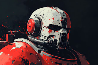 create warhammer illustration based on your description