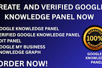 help you appear on google with  knowledge panel for your name brand or business