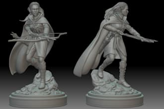 do warcraft character,2d to 3d modelling,art toys for 3d printing,resin dnd mini