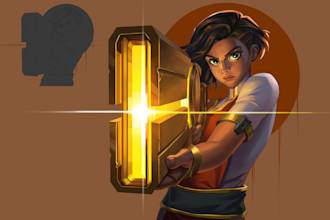 paint character design, concept art and illustrations
