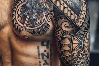 create custom tattoo design tattoo stencil art draw minimalist tattoo custom art