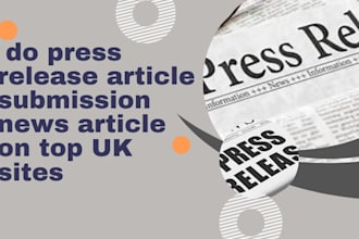 do press release submission, news article on top UK sites