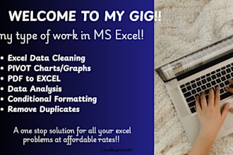 clean, format, merge, split excel data