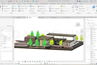 do 3d bim architecture, autocad, structure and mep model in revit