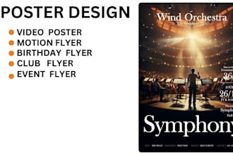 design a high energy event poster for your music shows concerts or festivals