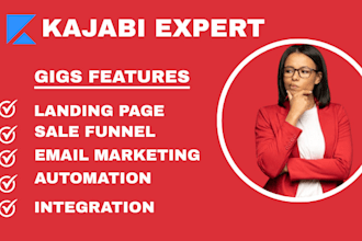 kajabi email marketing landing page integration automation sale funnel