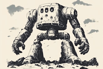 draw a warhammer 40k character art for your project