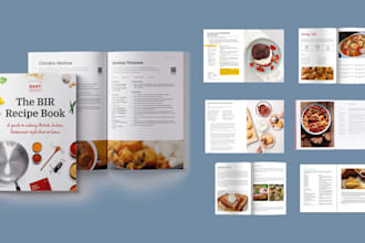 be your cookbook recipes writer meal diet plan, cover design