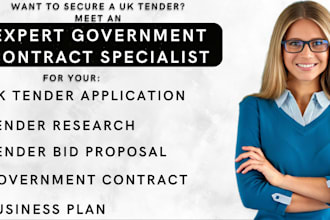 do UK tender research, tender application UK bidding proposal tender submissions
