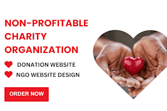 design a professional nonprofit or charity website
