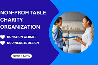 design a professional nonprofit or charity website
