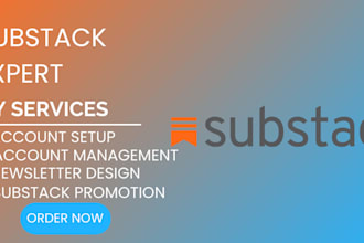 setup substack account substack email newsletter template design