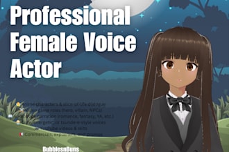 record a childrens audiobook narration or character voice