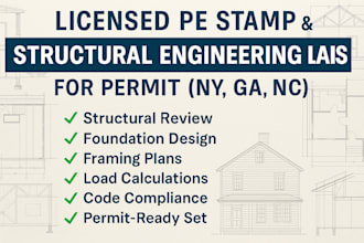 pe stamp, foundation,beam,framing, new york, georgia, washington, review plan