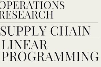 do operations research supply chain and linear programming projects