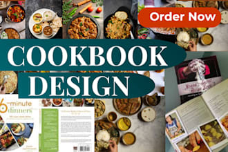 design cookbook layout recipe book formatting meal plan kindle, paperback cover