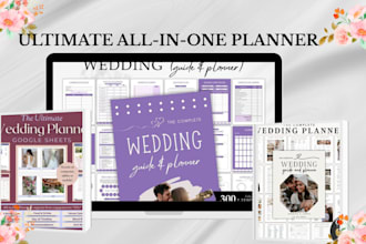 do all in one digital planner hyperlinked planner journal,esty digital product
