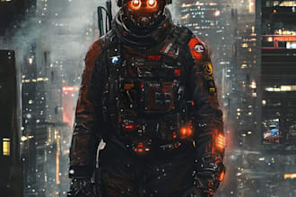 draw fantasy, sci fi, or sci fi character