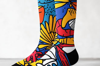 do a unique socks design for your brand