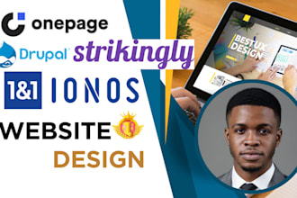 setup strikingly drupal  ionos onepageio website seo  website design