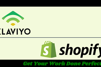 set up high converting klaviyo emails flows, campaigns for shopify