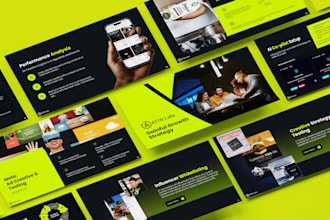 design, redesign investor pitch deck, powerpoint presentation, google slides