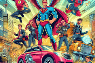 comic book superhero comic character for you