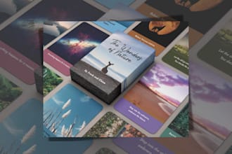 create custom tarot cards playing card oracle card design card box mockup design