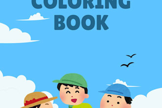 create unique coloring page for your  child