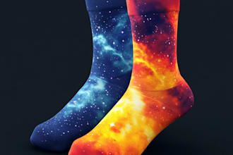 draw sublimation all type of unique socks design patterns