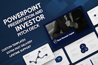 design premium pitch deck powerpoint presentation