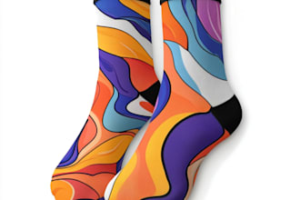 draw sublimation all type of unique socks design patterns