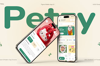 mobile apps UI UX design in figma for ios android