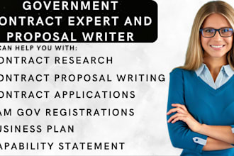 do government contract research bid proposal writing capability statement rfp