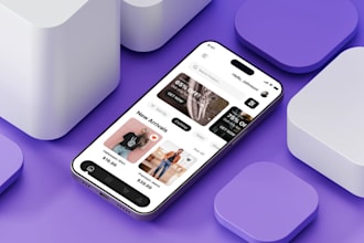 do ecommerce, marketplace, b2b, grocery, store mobile app UI UX design, redesign