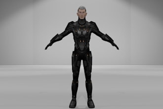 detailed game 3d model, carton character, 4k texture, control rig, animation
