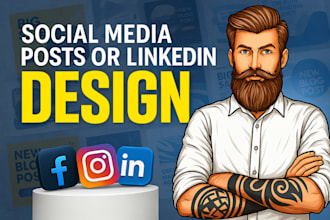 design social media posts or linkedin cover