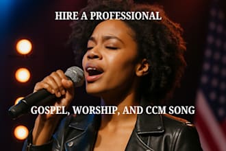 sing your soulful rnb vocal harmony, background vocals, jingle, female vocalist