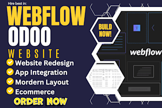 design odoo webflow wix duda clixlo squarespace widget webodor showit website
