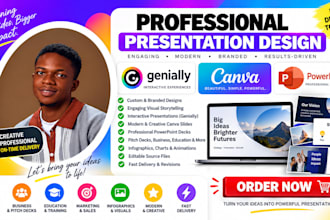 do genially, powerpoint design, presentation slides, training slides, canva ppt