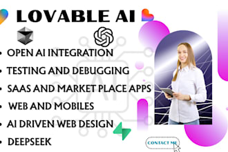fix, build website web application with lovable dev ai , deepseek bolt new ai