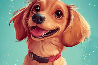 a unique wpap portrait of your pet