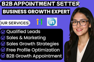 be your linkedin marketing manager and b2b appointment setter