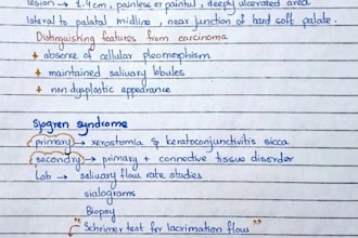 create clear, exam focused dental and medical notes for you