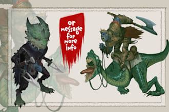 design character fantasy illustration for dnd party