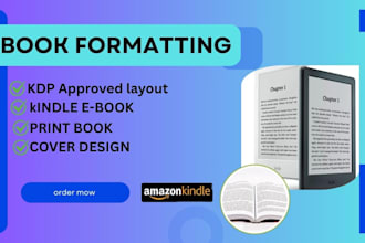 format your book for amazon kindle and paperback publishing