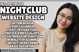 night club website party website event website design party website design