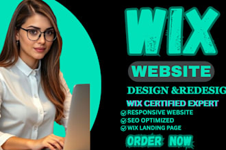 design a custom wix website with SEO optimization redesign wix ecommerce online