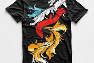 make retro vintage t shirt design and illustration